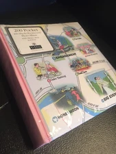 B41) BURNS OF BOSTON NEW W/TAG 200 POCKET PHOTO ALBUM WITH MEMO AREA