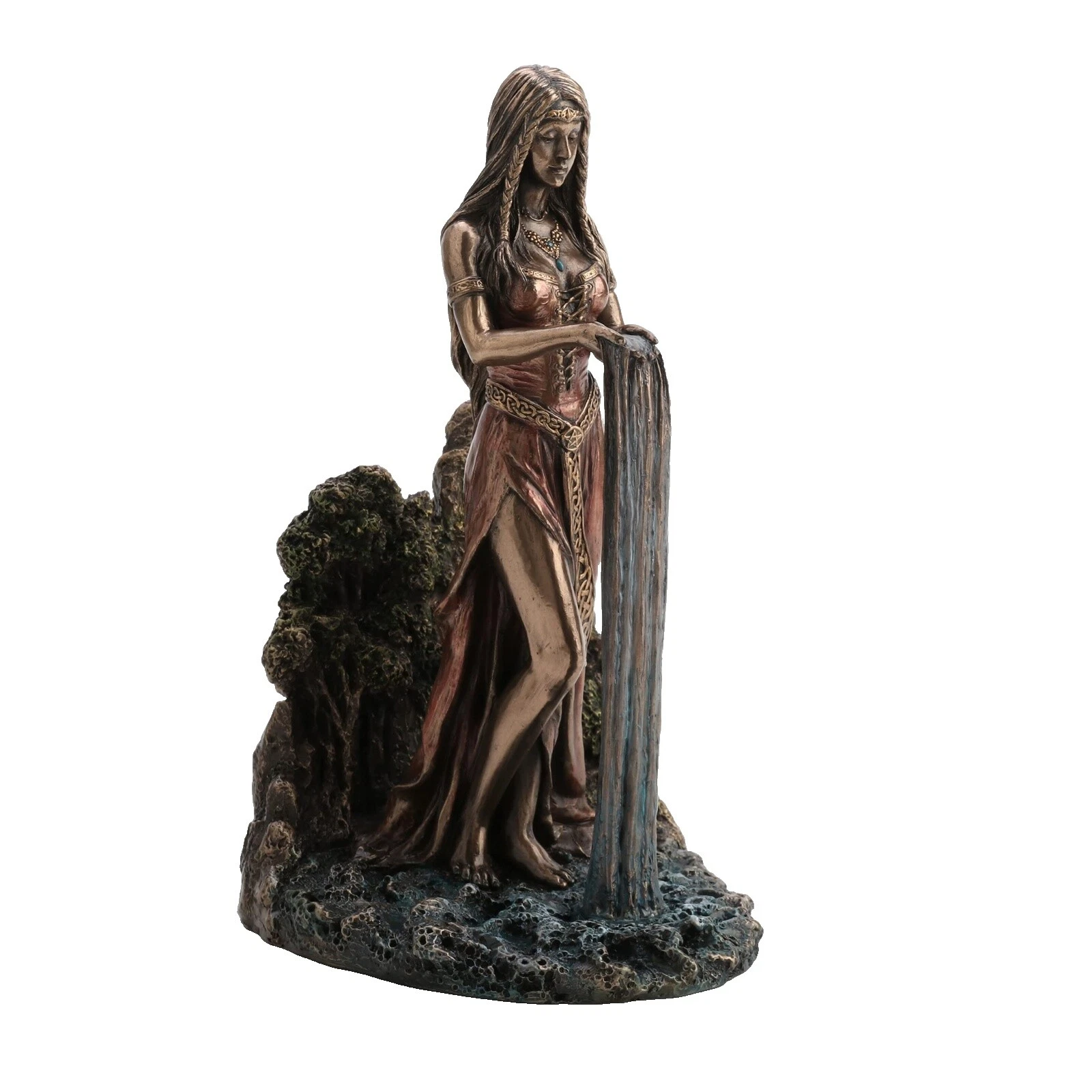 Estatuas de bronce de las personas al aire libre