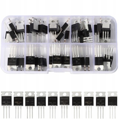 High Current Positive Voltage Regulator Assortment Kit IRF Series transistors