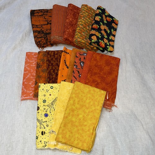 Halloween Baumwolle Stoff Lot Stash Builder 16 Stück Yards halbe Yards Lot