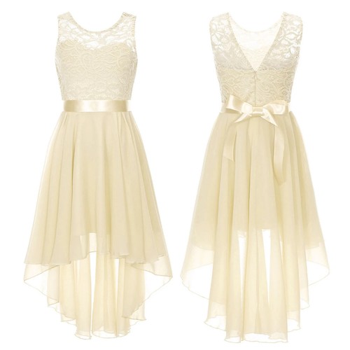 Kids Modern Dancewear Girls Sleeveless Dress with Silk Waistband Flower Girl - Picture 17 of 31