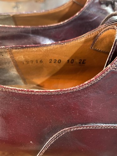 Salvatore Ferragamo 12716 220 Burgundy Lace Oxford US 10 2E - Picture 8 of 12