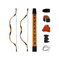 PMZ Longbow Archery Recurve Bow Set Horsebow Traditional Bow 40LB