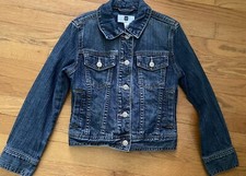 Gap Kids Girls Jean Jacket Blue Denim Size Medium