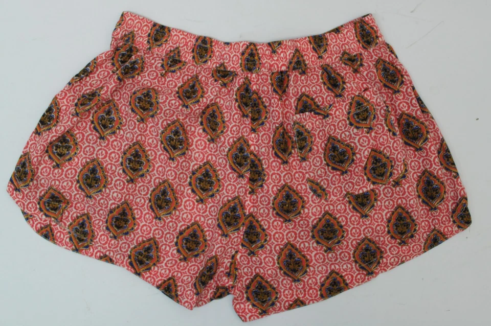 Pantalones Cortos Ex Fat Face Damas Rosa Estampado Borla Corbata - Talla 8 Foto 2 de 2