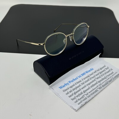 warby parker garrison m 1709 Polished Gold Ivy Round Eyeglasses