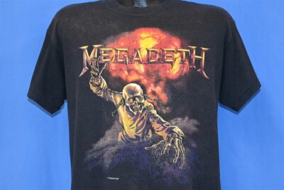 vtg 80s MEGADETH PEACE SELLS WHO'S BUYING DEFINITION METAL BAND t