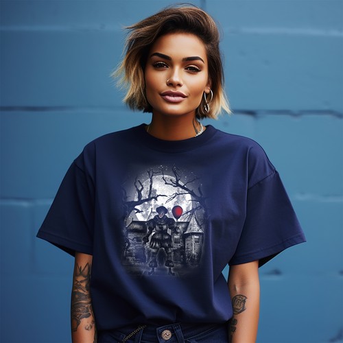 Moonlight Clown t-shirt - Funny and Balloon-tastic! Unisex Cotton Tee for Clowni - Picture 8 of 46