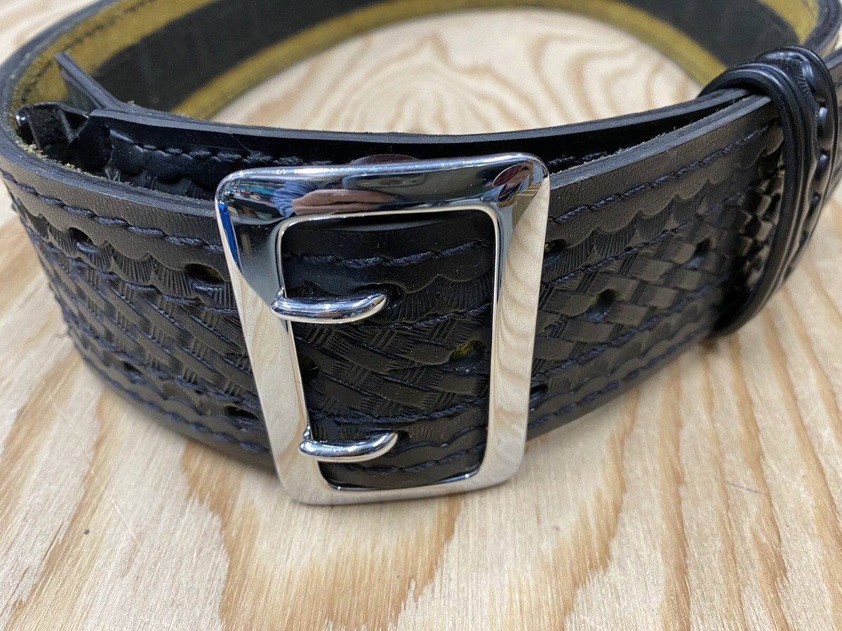 NEW Black Leather TATICAL BELT Safariland Model # 87v 36” 2  display picture 1