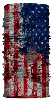 Polaina de cuello - Máscara facial - Cubierta facial - Esqueleto, bandera americana, V de Vendetta Foto 3 de 4