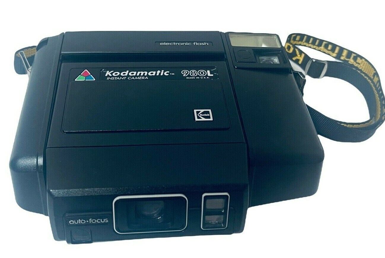 Instant Camera 980L with Electronic Flash & Shoulder Strap,  Kodamatic™~VINTAGE-image