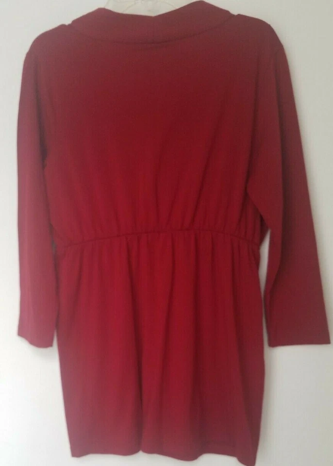 Top de lactancia maternidad manga 3/4 rojo oscuro talla S Foto 2 de 3