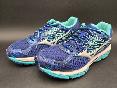 Mizuno Shoes Womens 7.5 Wave Paradox 4 Running Blue Teal Athletic Sneakers
