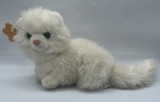 Russ Berrie Nikki Vintage Small Plush White Persian Cat Kitten Green Eyes 7661