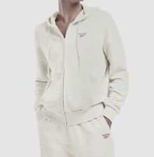 Reebok Women's Gray French Terry Zip Up Front Hoodie Size XS
