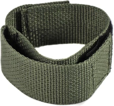 Military Watchband Black Strap Covered Watch Protective Band Foliage Green