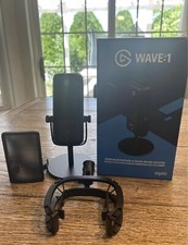 Elgato Wave 1 Usb-c Microphone With Accessories. Elgato Pop Filter / Stabilizer