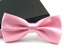 New Tuxedo PreTied Pink Bow Tie Satin Matching Adjustable Band  US SELLER