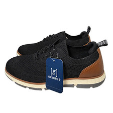 George Knit Dress Shoes 2.0 Comfort Men's Size 8 10 Memory Foam Black Lace Up