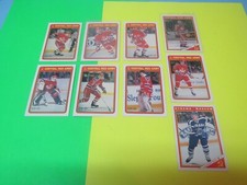 LOT OF 9 CENTRAL RED ARMY CARDS EARLY 1990 KAMENSKY-IRBE-SEMAK