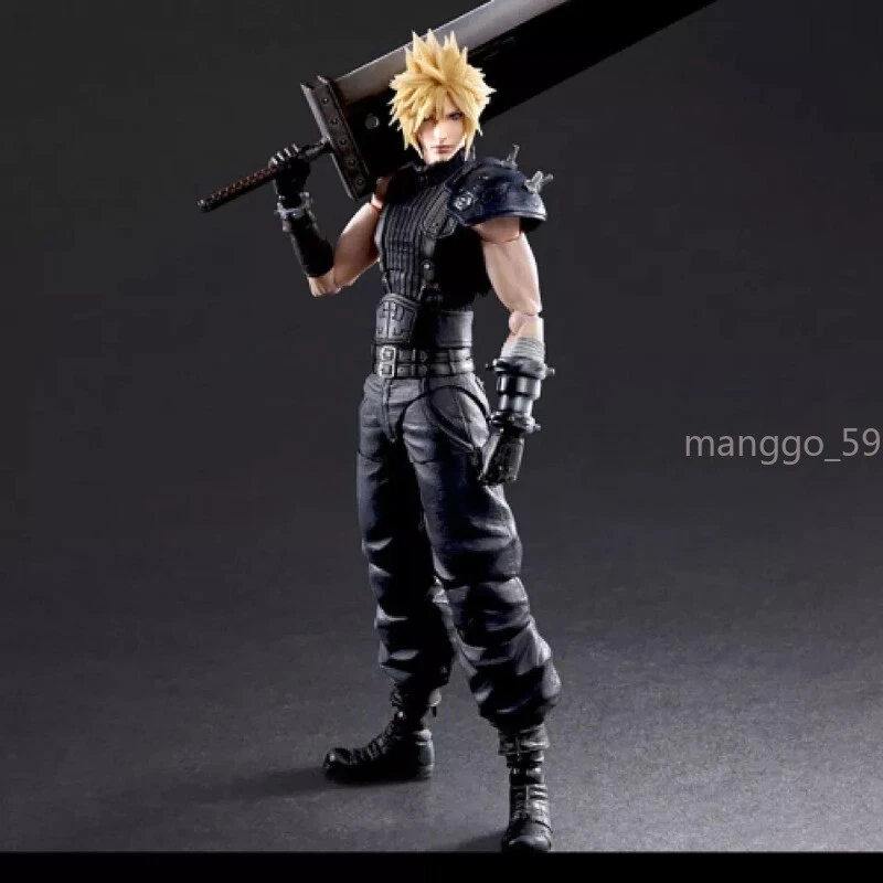 Figura de acción Play Arts Kai Final Fantasy VII Remake Cloud Strife en caja PVC regalo Foto 3 de 4