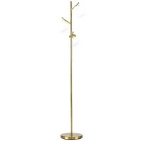 HOMCOM Modern Tree Floor Lamp with 3 Light for Living Room Bedroom Modern Gold