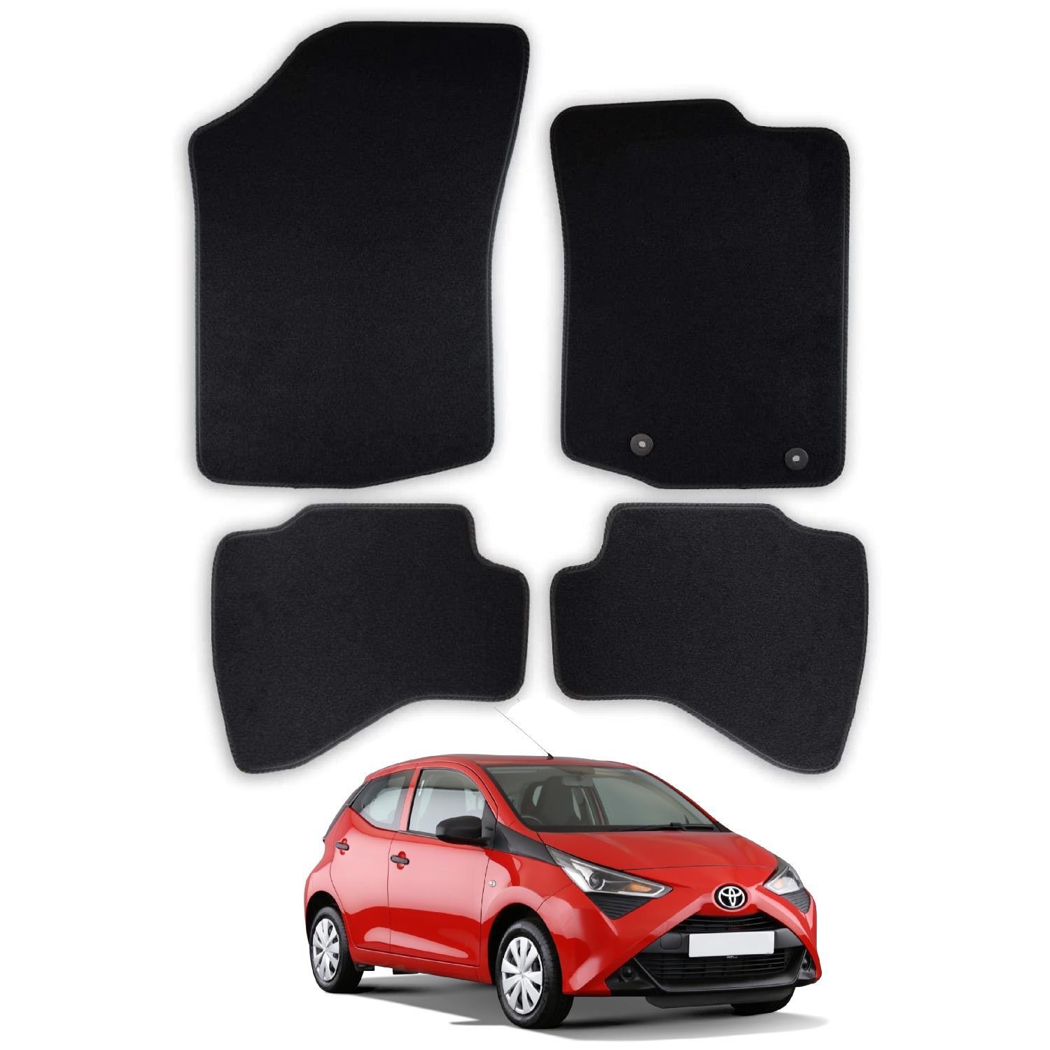 Car Mats for Toyota Aygo (20142021) [Hook Clip] Tailored Fit Carpet