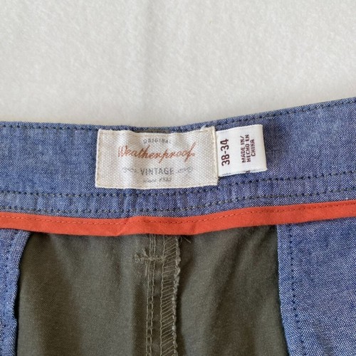 NWT Original Weatherproof Pants Men's 38x34 Olive Chinos Sportswear NEW - Picture 9 of 12