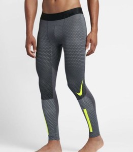 NWT MENS NIKE PRO HYPERWARM TIGHTS HEXODROME GREY VOLT AWESOME STYLE COLOR SMALL | eBay