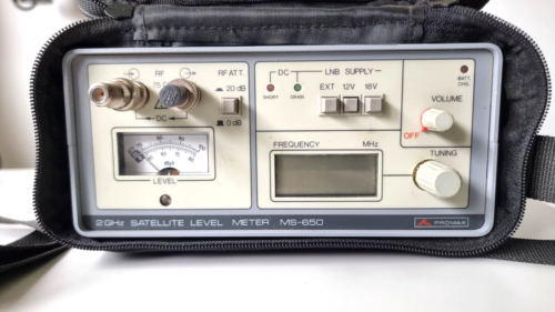 Promax MS-650 Satellite Signal Level Meter TV/CATV und USED RARE TESTER - Bild 4 von 7