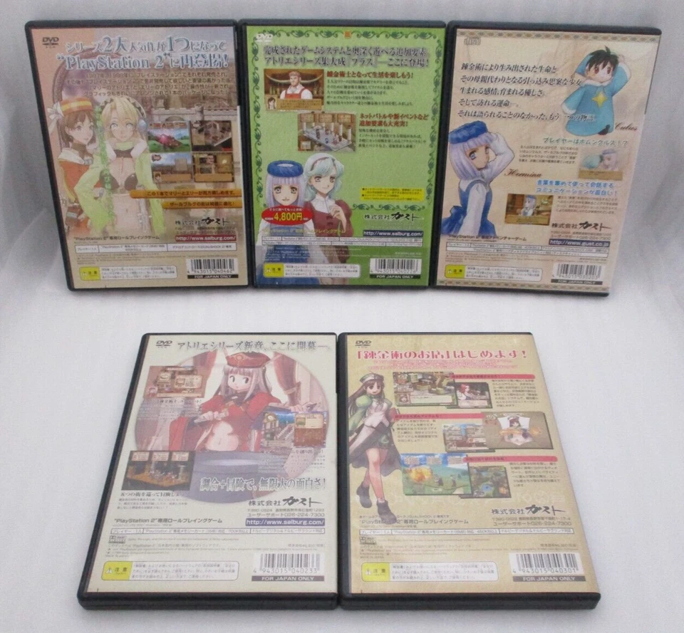 PS2 Atelier Marie + Elie, Lilie Plus, Judie, Viorate 5Games Japan import - Image 2 of 4