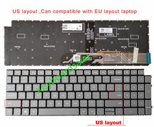 gray US Backlit Keyboard For Dell Inspiron 15 3511 3515 3525 3530 3535 7510 7610
