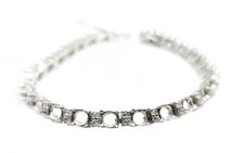 Round Semi Mount Bracelet 5,6,7 mm round Tennis bracelet 925 Sterling Silver