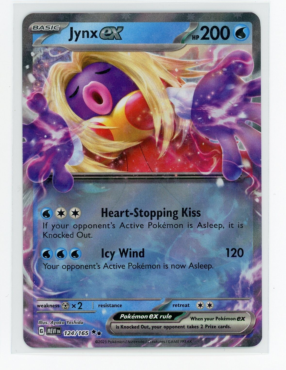 Pokémon TCG - Jynx ex 124/165 - Pokemon 151 - Double Rare