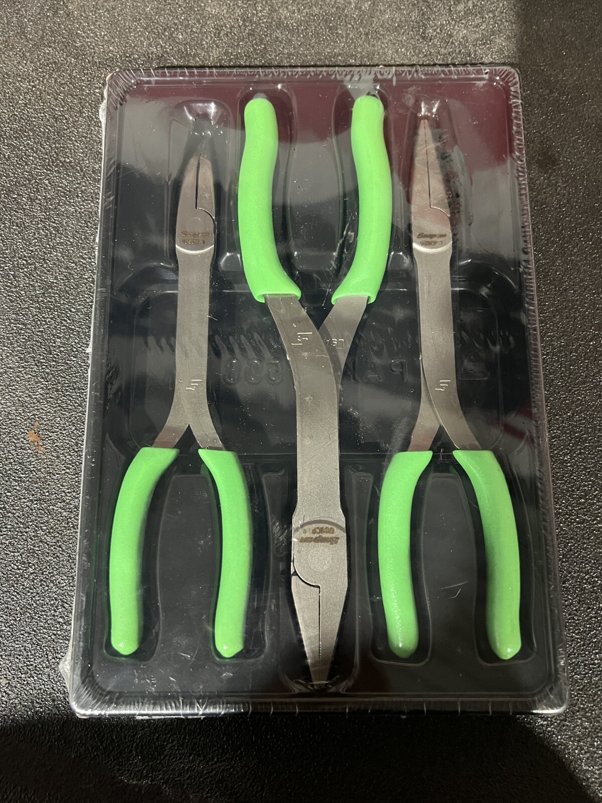Snap on New PL308CFG 3 pc Long Nose Pliers Set Green 908CFG,408CFG ...