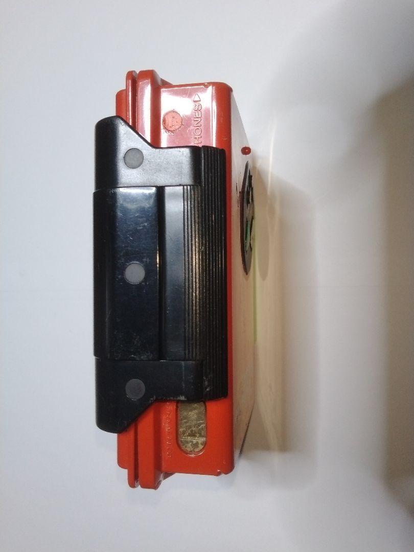 SONY WALKMAN WM-F5 on the BEACH RED Cassette Player Tested Working