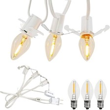 Set of 5 Accessory Light Cord with Single LED Bulb 6 FT Blow Mold Replacement