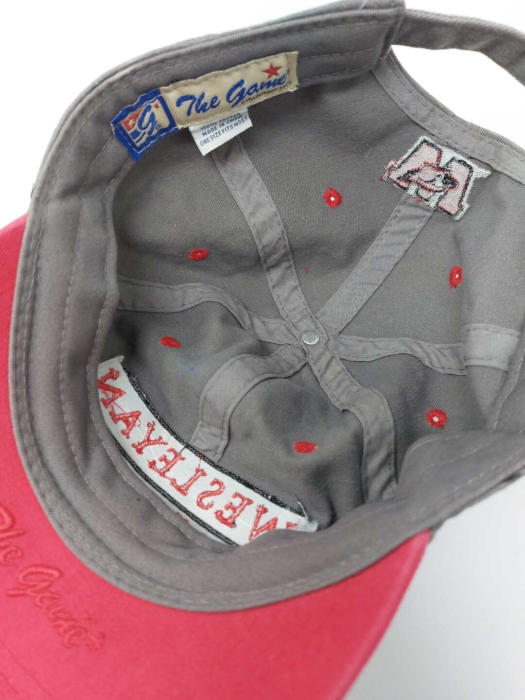 Wesleyan University Cardinals Strap Back Dad Hat Adjustable The Game Cap