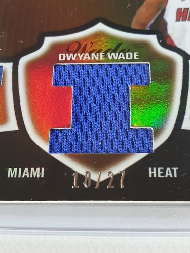 2006 Topps Triple Threads Dwyane Wade #PATCH /27 Game Worn Triple Jerseys - Rare - Picture 3 of 5