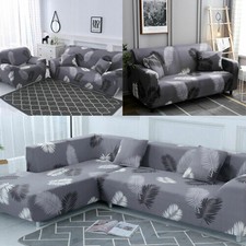 1/2/3/4 Seater Sofa Cover Stretch Armchair Covers Couch Elastic Slipcovers US