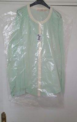 Chemisier En Soie BGN - Taille 42, Couleur Vert - Neuf Avec étiquettes, Fabriqué En France