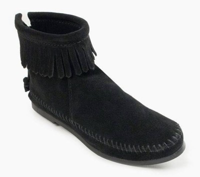 minnetonka moccasins womens black