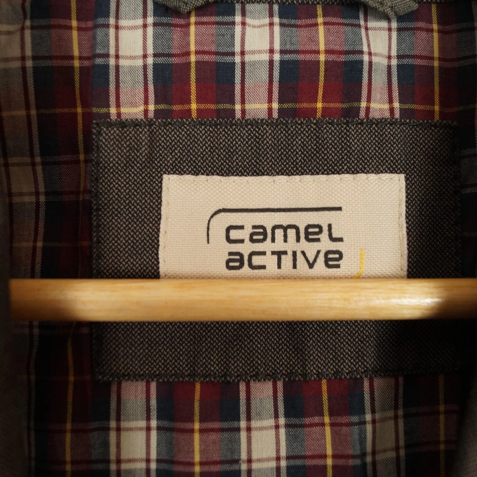 CAMEL ACTIVE Hombres Blazer Chaqueta Talla L IT50 UK40 Marrón Algodón Muesca ... - Imagen 4 de 4