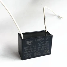 CBB61 20mfd 20uF 20 uF 250V VAC 50/60Hz FAN MOTOR RUN Capacitor 2 WIRES US STOCK