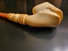 Vintage Meerschaum Turkish Bakelite Stem Tobacco Pipe, 9" — photo 7