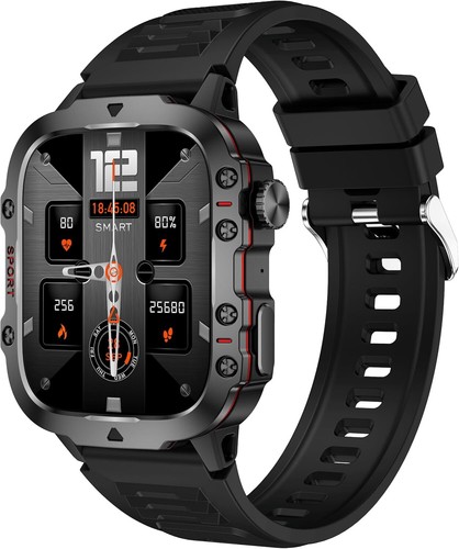 Smartwatch Damen Herren Fitnessuhr Armbanduhr mit Pulsmesser Schrittzähler Uhr - Bild 18 von 22
