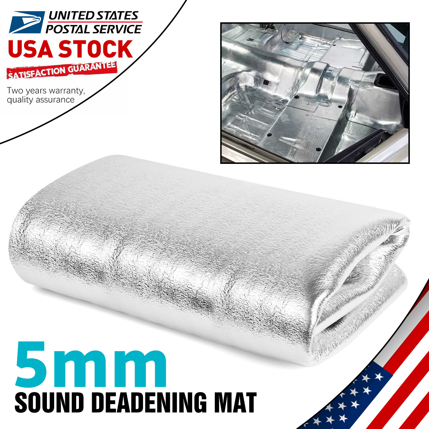 Sound Deadener Car Hood Engine Thermal Insulation Mat Heat Shield Foam Fireproof