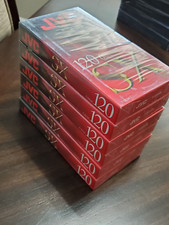 Lot of 6 JVC T 120 SX Blank High Performance VHS Tapes New Sealed Blank Media