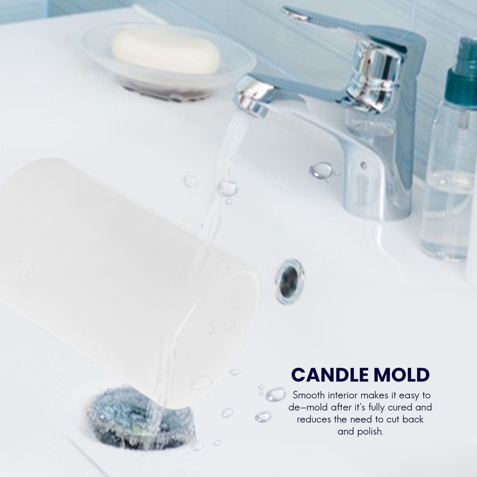 2 Sizes Cylinder Candle Molds Silicone Mold for Candle Making