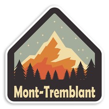 2 x 10cm Mont Tremblant Canada Vinyl Stickers - Ski Luggage Sticker #31173